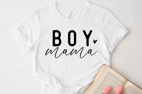 Boy Mama, Mom Quotes T-shirt SVG FiveStarCrafting 