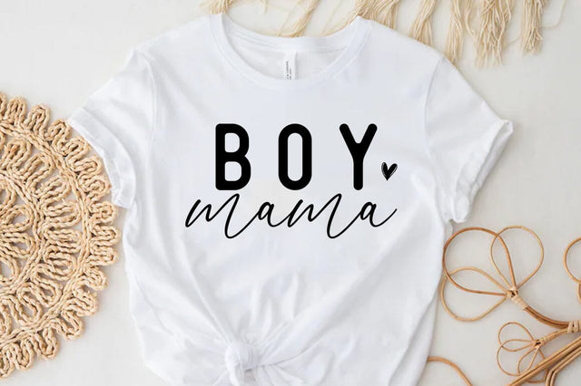 Boy Mama, Mom Quotes T-shirt SVG FiveStarCrafting 
