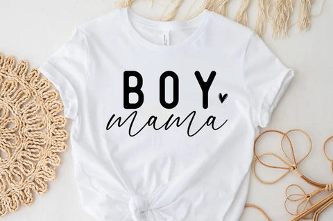 Boy Mama, Mom Quotes T-shirt SVG FiveStarCrafting 