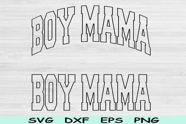 Boy Mama Svg Cut Files, Boy Mama Png, Boy Mom Svg Files For Cricut, Mom Of Boys Svg, Boy Mom Svg Block Wave Text Sublimation Digital Design SVG TiffsCraftyCreations 