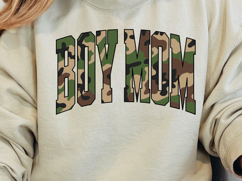 Boy Mom Camouflage Sublimation PNG , Mama Camo Shirt Design , Military Style , Mother’s Day SVG DesignDestine 