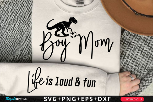Boy Mom Sleeve SVG Design SVG Regulrcrative 