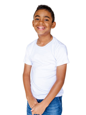 Boy's 85% Polyester-Cotton T-Shirts | Blanks for Sublimation & Heat Transfers Physical ARB Blanks 