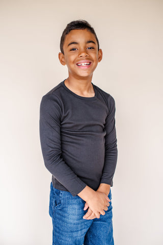 Boy's Long Sleeve Shirts | Little Boy and Youth | Blanks for HTV and T Shirt Transfers Physical ARB Blanks Black 12M 