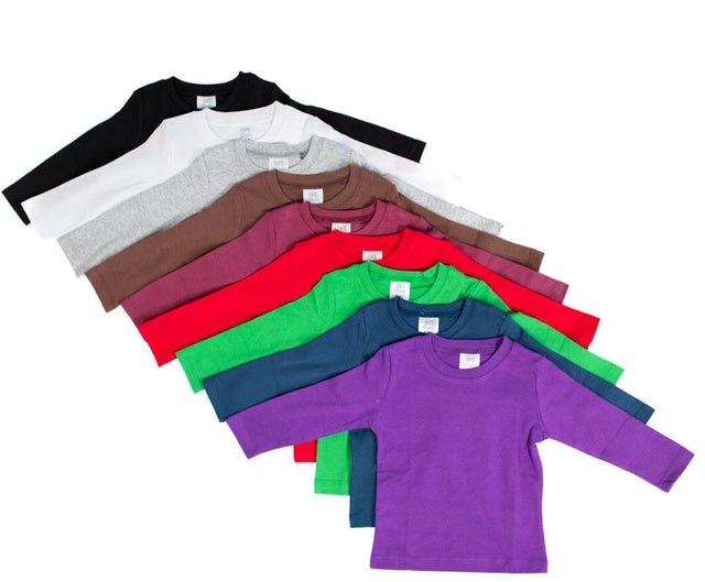 Boy's Long Sleeve Shirts | Little Boy and Youth | Blanks for HTV and T Shirt Transfers Physical ARB Blanks 