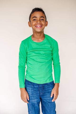 Boy's Long Sleeve Shirts | Little Boy and Youth | Blanks for HTV and T Shirt Transfers Physical ARB Blanks Kelly Green 12M 