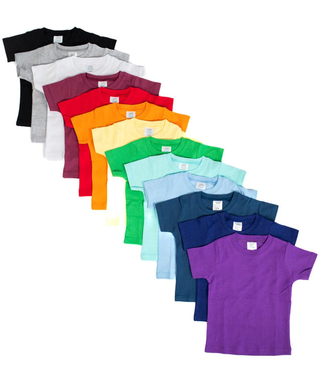 Boy's Short Sleeve Cotton T Shirt Blanks | Baby to Youth Sizes | Ready for HTV or T Shirt Transfers Shirts ARB Blanks 