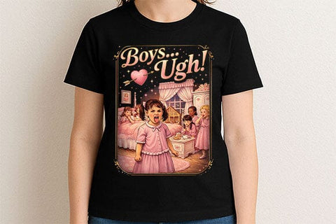 Boys Ugh Funny Valentine PNG | Sarcastic Girl Sublimation Design SVG BillahCrafts 