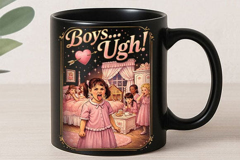 Boys Ugh Funny Valentine PNG | Sarcastic Girl Sublimation Design SVG BillahCrafts 
