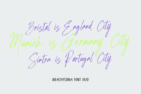 BrachysOma Font gatype 
