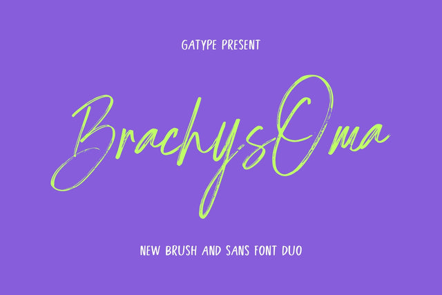 BrachysOma Font gatype 