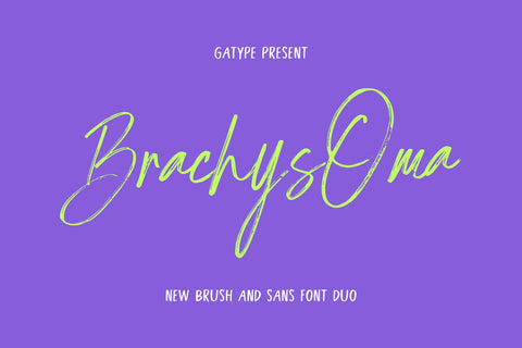 BrachysOma Font gatype 