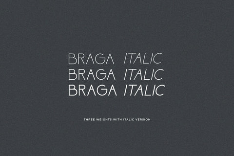 Braga Modern Sans Serif Font Font Heinzel Studio 