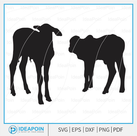 Brahman Calf svg, Brahman Cow svg, Brahman Calves svg, Livestock svg, Cattle svg, Farm Animal Vector, Brahman Cow svg SVG Dinvect 
