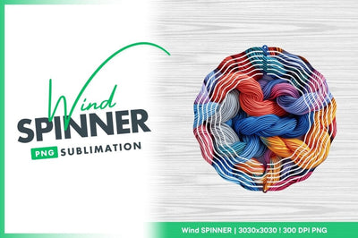 Braided colorful cord abstract background wind spinner Sublimation Regulrcrative 