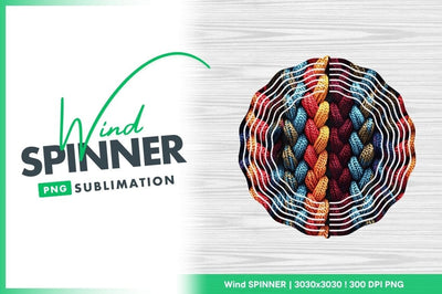 Braided Texture of Colorful Yarn in Orange Red Blue and Purple Sublimation Regulrcrative 
