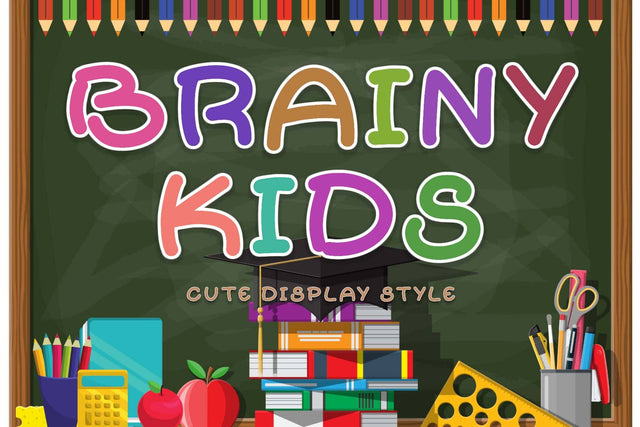 Brainy Kids Font Prasetya Letter 