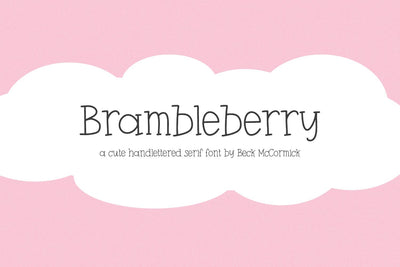 Brambleberry Serif Font Beck McCormick 