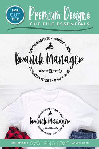 Branch manager svg for Cricut or Silhouette SVG SVG Cut File 