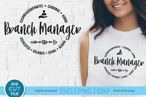 Branch manager svg for Cricut or Silhouette SVG SVG Cut File 
