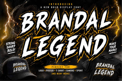 Brandal Legend Font Prasetya Letter 