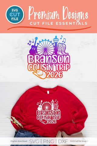Branson Cousin Trip svg, 2026 Branson MO svg-Cousins vacation with Friends SVG SVG Cut File 