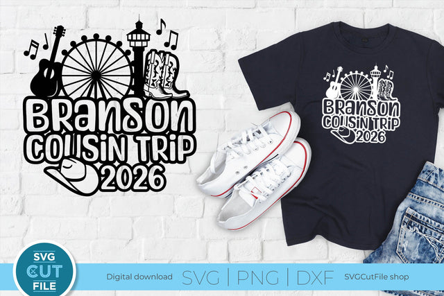Branson Cousin Trip svg, 2026 Branson MO svg-Cousins vacation with Friends SVG SVG Cut File 