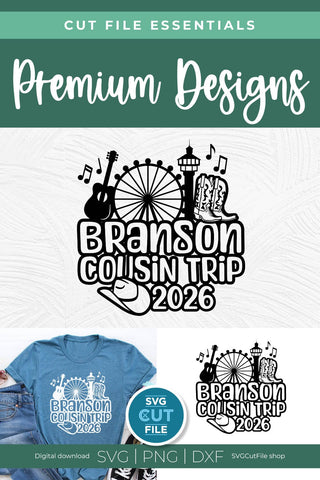 Branson Cousin Trip svg, 2026 Branson MO svg-Cousins vacation with Friends svg SVG SVG Cut File 