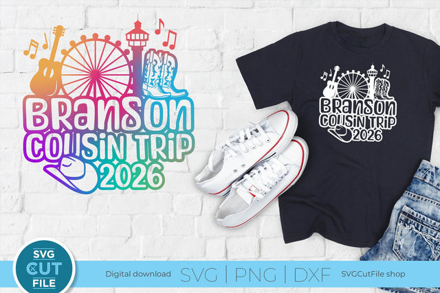 Branson Cousin Trip svg, 2026 Branson MO svg-Cousins vacation with Friends svg SVG SVG Cut File 