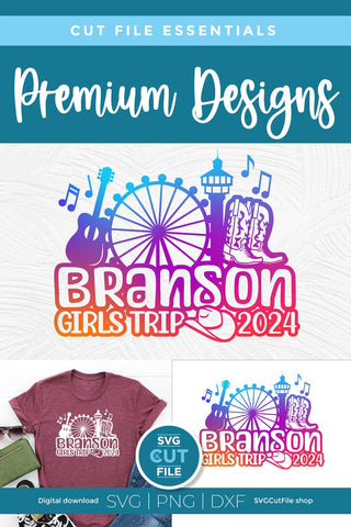 Branson Girls Trip svg, 2024 Branson MO svg-Girls vacation with Friends SVG SVG Cut File 