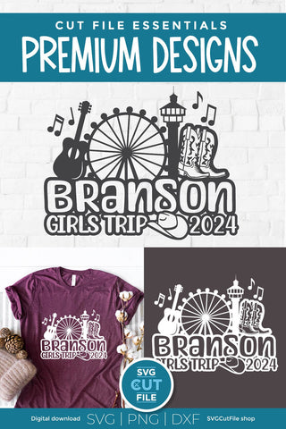 Branson Girls Trip svg, 2024 Branson MO svg-Girls vacation with Friends SVG SVG Cut File 