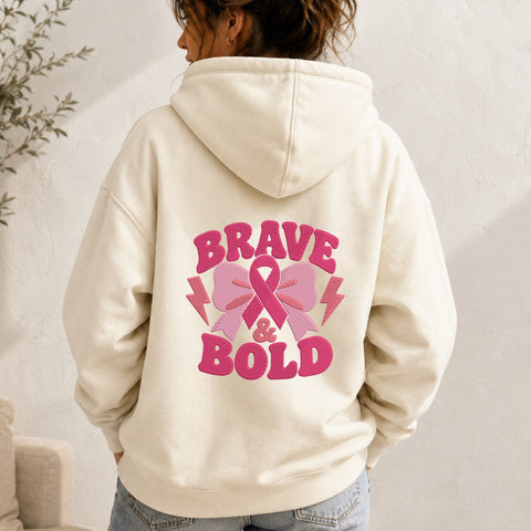 Brave & Bold Breast Cancer Embroidery Design – Pink Ribbon Bow Machine Embroidery File, Breast Cancer Awareness Design Embroidery/Applique DESIGNS PatternFeed8 