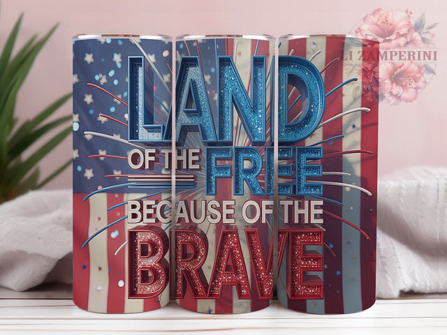 Brave Heroes Military Tribute Tumbler, Patriotic Quote Design, Veteran Honor Cup, American Pride Art, Freedom Quote Design, Military Support Gift, Brave Heroes Tumbler Sublimation Li Zamperini 