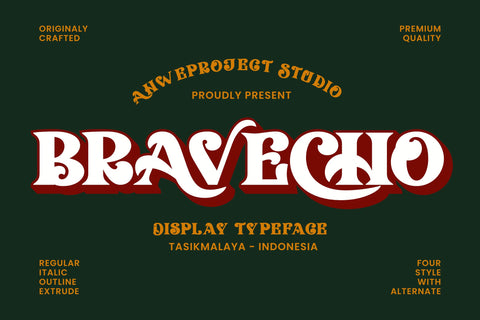 Bravecho Font ahweproject 