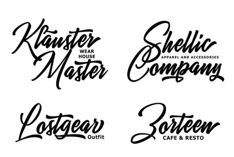 Braylend Script Typeface Font Fadeline Std. 