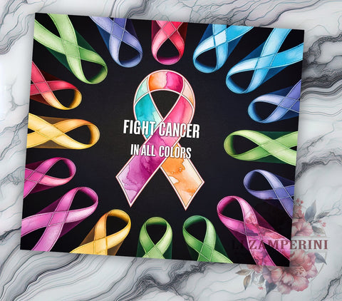 Breast Cancer 20oz Tumbler Wrap PNG, Fight Cancer Tumbler Png, Straight & Tapered Tumbler Wrap, Instant Digital Download Sublimation Li Zamperini 