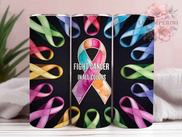 Breast Cancer 20oz Tumbler Wrap PNG, Fight Cancer Tumbler Png, Straight & Tapered Tumbler Wrap, Instant Digital Download Sublimation Li Zamperini 