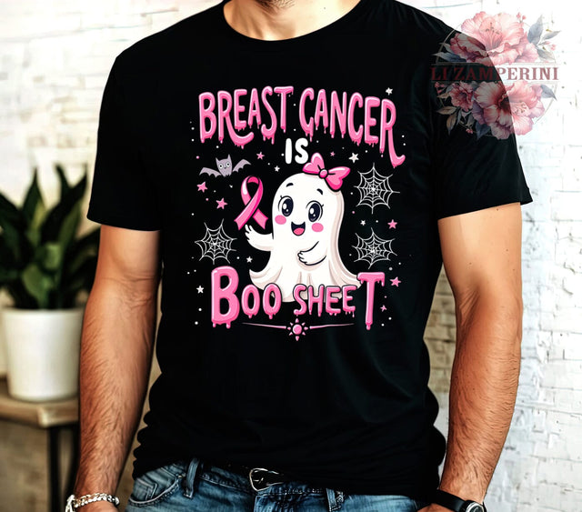 Breast Cancer Awareness, Boo Sheet PNG, Halloween Ghost, Pink Ribbon, Digital Download, Sublimation Art, October Awareness, Breast Cancer Support Sublimation Li Zamperini 