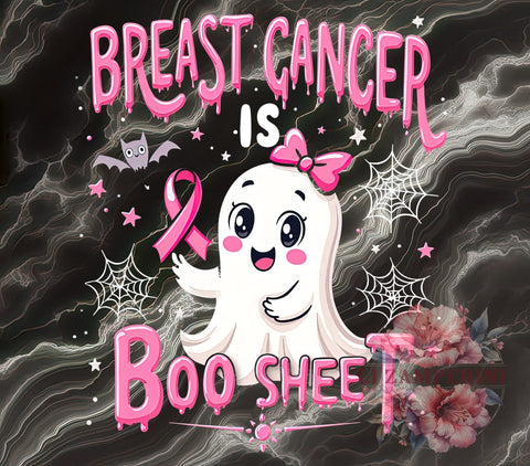 Breast Cancer Awareness, Boo Sheet PNG, Halloween Ghost, Pink Ribbon, Digital Download, Sublimation Art, October Awareness, Breast Cancer Support Sublimation Li Zamperini 