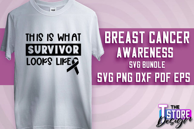 Breast Cancer Awareness | Breast Cancer SVG | Quotes Design | SVG File SVG The T Store Design 