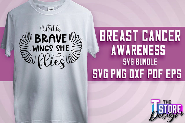 Breast Cancer Awareness | Breast Cancer SVG | Quotes Design | SVG File SVG The T Store Design 