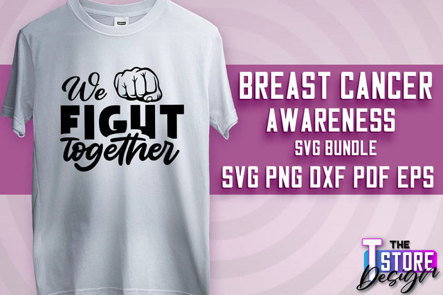 Breast Cancer Awareness | Breast Cancer SVG | Quotes Design | SVG File SVG The T Store Design 