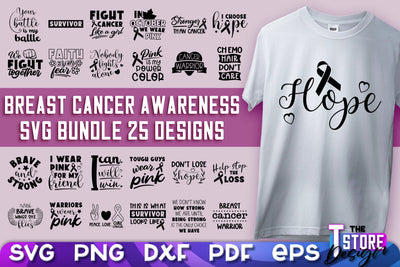 Breast Cancer Awareness | Breast Cancer SVG | Quotes SVG SVG The T Store Design 