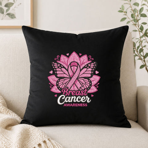 Breast Cancer Awareness Butterfly Ribbon Machine Embroidery Design – Pink Ribbon Survivor File Embroidery/Applique DESIGNS PatternFeed8 