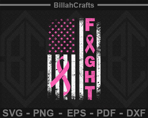 Breast Cancer Awareness Fight SVG SVG BillahCrafts 