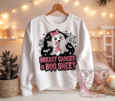 Breast Cancer Awareness Graphic, Halloween Pink Ghost PNG, Boo Sheet Design, Breast Cancer Sublimation, Cute Ghost Clipart, Pink Ribbon Art, October Awareness Print Sublimation Lara' s Designs 