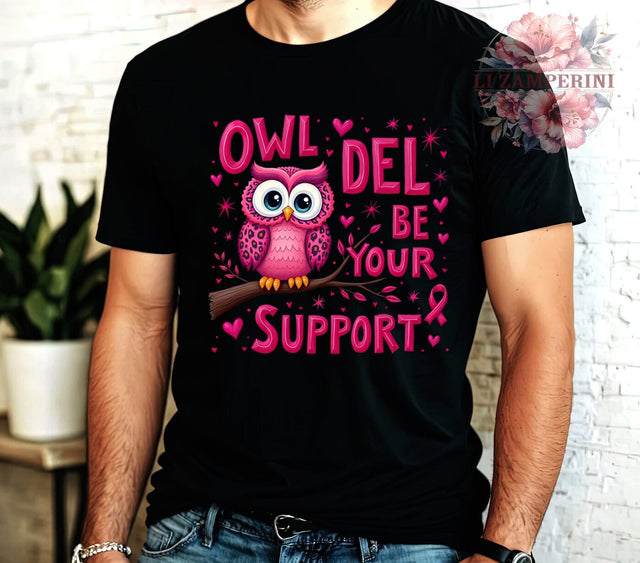 Breast Cancer Awareness, Owl PNG, Supportive Art, Digital Download, Cancer Support, Inspirational Clipart, Pink Ribbon, Empowerment Decor Sublimation Li Zamperini 