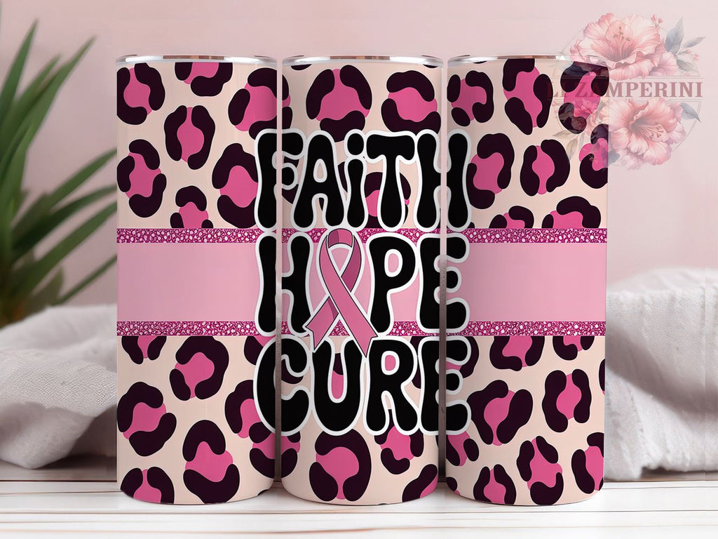 Cancer Ribbon Wrapped Breast Cancer Awareness Pink Ribbon Hope Tumbler, Pink Ribbon Wrap ...