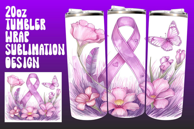 Breast Cancer Awareness Pink Ribbon Sublimation afrosvg 