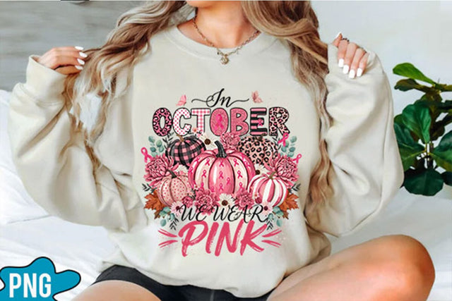 Breast Cancer Awareness Pumpkin PNG Designs Sublimation shah alam 